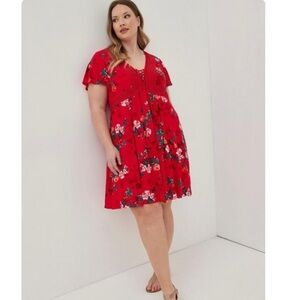 Torrid | Mini Gauze Skater Dress